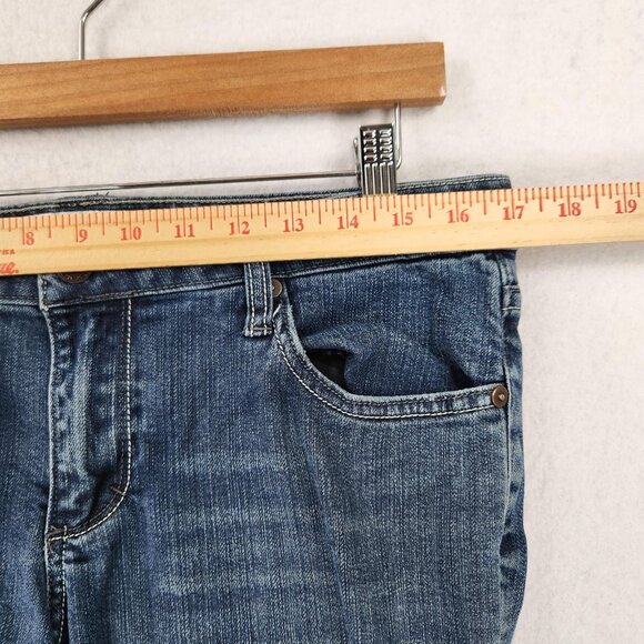 Salt Works Jeans Womens 31 Blue Broadway Bootcut Stretch Low Rise 90s Retro - Picture 3 of 12